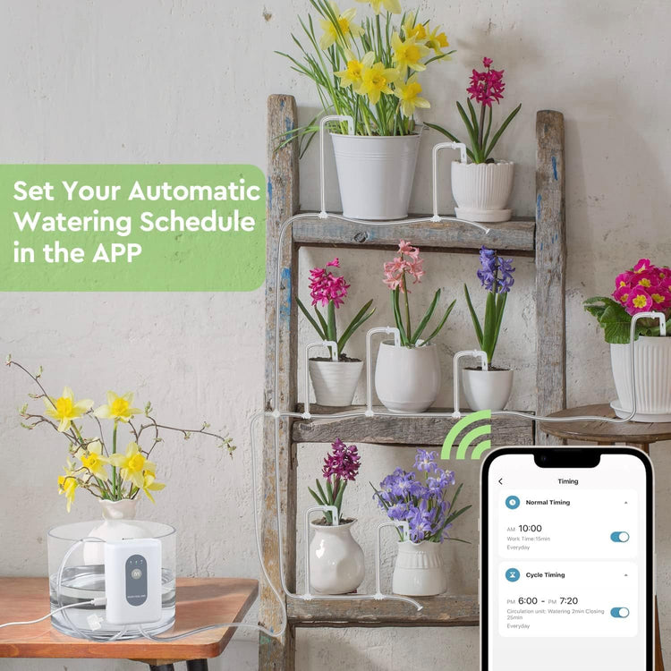 Moistenland WIFI Automatic Plant Waterer, DIY Automatic Drip Irrigatio